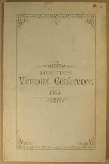 1884 Methodist Episcopal, Vermont conference report  