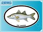 FAT SNOOK Euro Oval vinyl decal Sport Fishing Sticker