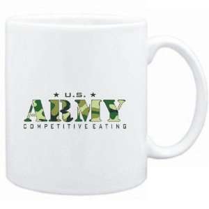  Mug White  US ARMY Competitive Eating / CAMOUFLAGE 