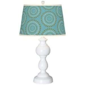  Blue Calliope Linen Giclee Sutton Table Lamp