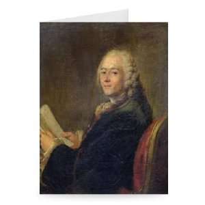 dean le Rond dAlembert (1717 83) (oil on   Greeting Card (Pack of 2 
