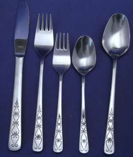 Manor House Stainless 5 Piece Place Setting MINT  