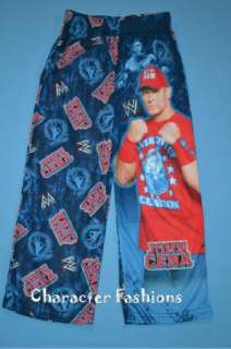 WWE Wrestling Pajamas Lounge Pajama Pants Size 6 7 8 10 12 14 16 BOYS 