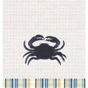    Coastal Big Blue Maryland Crab Cotton Kitchen Towel