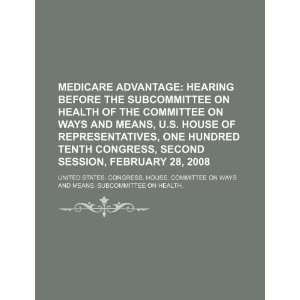 hearing before the Subcommittee on Health of the Committee on Ways 
