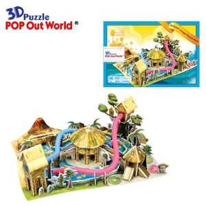  Waterpark,  Jungle Exploration 3D Puzzle Model 