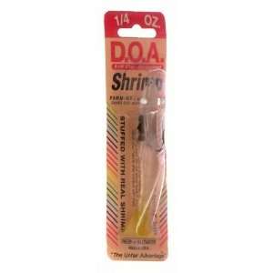  D.O.A. 1/4oz Standard Shrimp (Clear/ChartreuseTail) #FSH3 