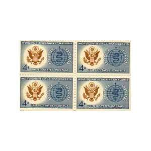 Great Seal of Us and WHO Symbol Set of 4 X 4 Cent Us Postage Stamps 