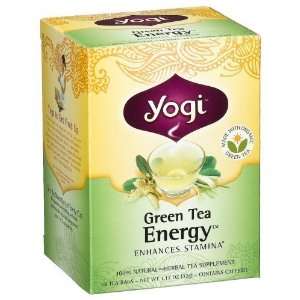 Yogi Herbal Tea, Green Tea Energy, 16 tea bags (Pack of 3)  