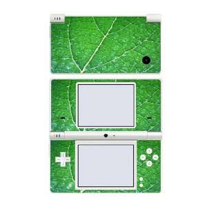 Nintendo DSi Skin Decal Sticker   Green Leaf Texture