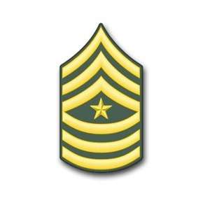  US Army Sergeant Major Rank Insignia vinyl transfer decal 