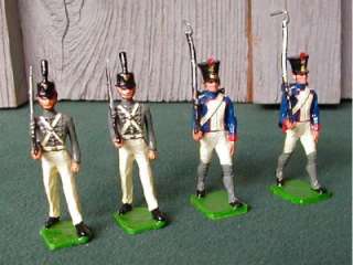 Miniature Parade, 4 Pewter, 2 French 1810,2 West Point  