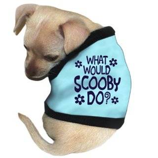 Pet Tease What Would Scooby Do? Dog Tank, Medium, Blue by Pet Tease