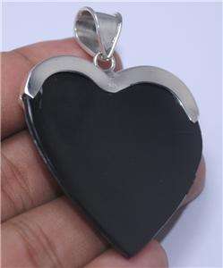 Heart Abalone Paua Amethyst Sterling Silver 925 Pendant L4264  