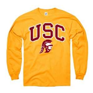  USC Trojans Gold Perennial II Long Sleeve T Shirt Sports 