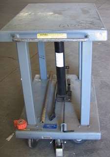   pound capacity hydraulic elevator table WESCO Model LT 60 2436 4W478