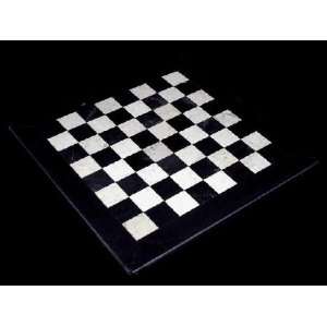  Black Marble Chess Board and Checker Board   Large, 16 