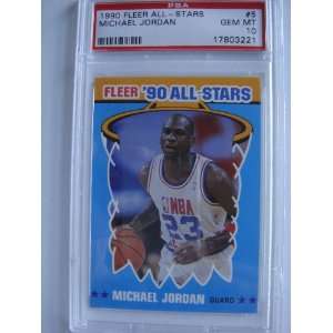  1990 Fleer All Stars #5 Michael Jordan PSA 10 Gem Mint 