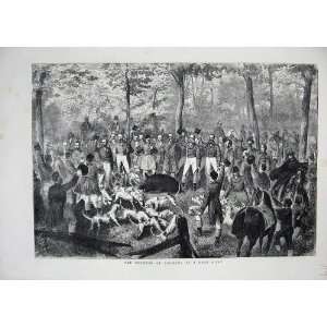  Emperor Germany Boar Hunting Sport Hounds Horses 1871