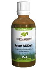 Focus ADDult Focus Formula for Adult 3 Bottles Native Remedies ADD 