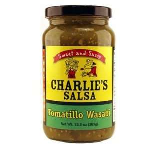 Tomatillo Wasabi Salsa Charlies Salsa  Grocery & Gourmet 