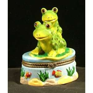  Leap Frog Ride Froggie Lily Pad Trinket Box phb