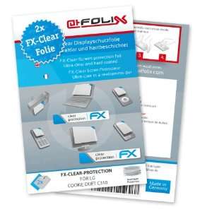  2 x atFoliX FX Clear Invisible screen protector for LG Cookie 