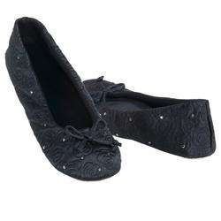 isotoner quilted slipper with rhinestone accent absolutely beautiful 