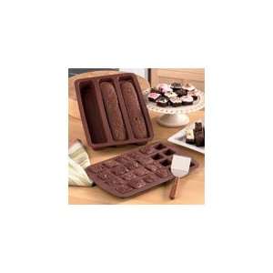  2 pc. Silicone Brownie Pan Set