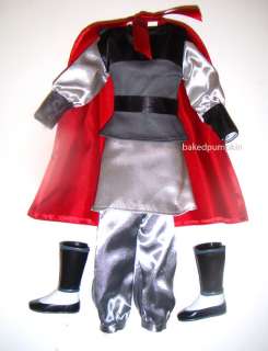 This really cool costume outfit and boots are for 12 inch high ken 