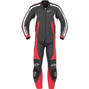   Piece Monza Race Suit Black/Red EURO Size 58 Alpinestars 315550 132 58