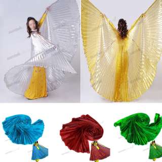 Shining Belly Dance Costume Large Isis Wings 5 Colors  