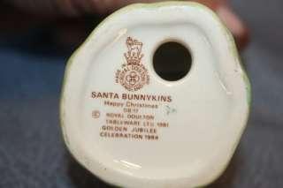 Royal Doulton Santa Bunnykins Rabbit Figurine  