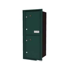   Horizontal Cluster Mailboxes in Forest Green   Front