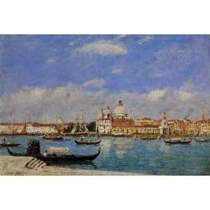   painting name View of Venice 2, By Boudin Eugène 