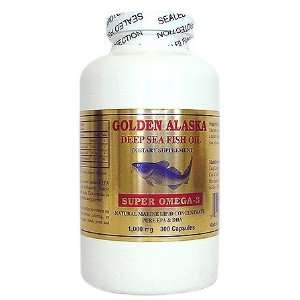  Golden Alaska Deep Sea Fish Oil Omega 3, 1000 mg, 300 