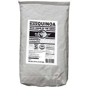 Alter Eco Fair Trade Black Quinoa, 25 Pound  Grocery 