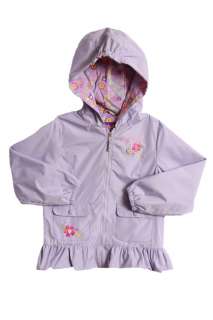 NWT Baby Girls all weather hooded jacket  lilac 848105034953  