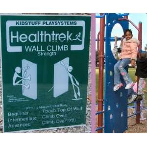   Kidstuff Playsystems HTK13 Climbing Wall and Sign