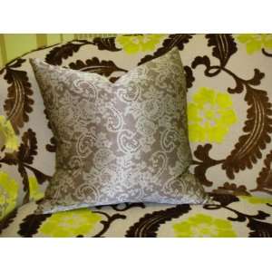  Lace Print Pillow showing fabric Designed by Valentino