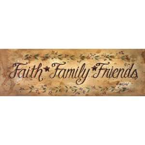  Faith*Family*Friends   Poster by Gail Eads (18x6)