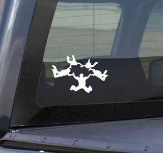 Skydiving 5 Way Formation Decal Graphic Sticker  