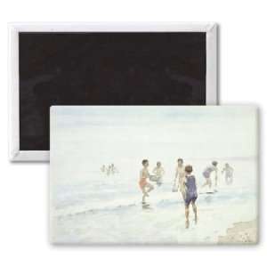 The Bathers (w/c on paper) by Edward van   3x2 inch Fridge Magnet 