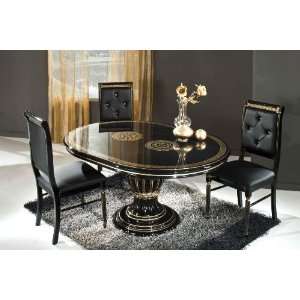  Rosella Black   Round Extend able Dining Table Made in 
