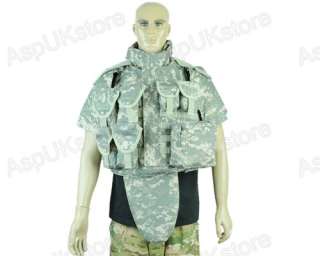 New Airsoft OTV Body Armor Carrier Tactical Combat Vest ACU  