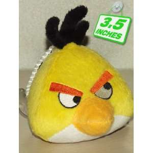  Angry Birds Yellow 3.5 In Plush Doll With Suction Cup 