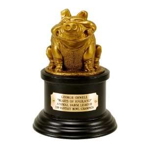   The Pigskin Collection Fantasy Football Trophy   Gold 