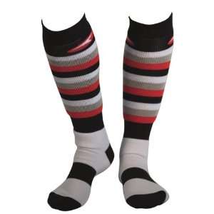  AXO Racing MX WOMENS Socks   Stripes   RED   grey   18600 