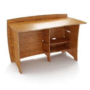  48 Straight Desk in Amber Bamboo