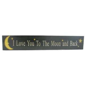  Love You to the Moon Back Wood Art Case Pack 4   754830 